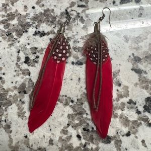Feather earrings